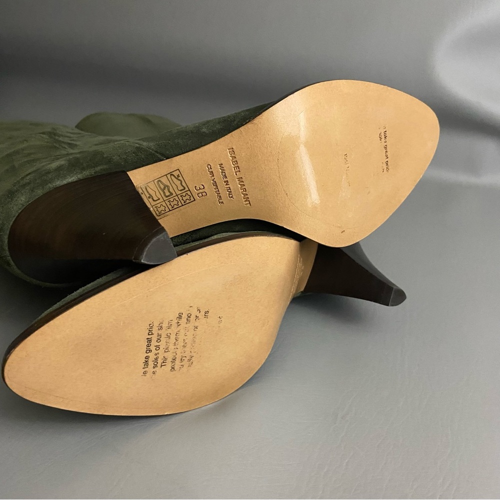 Isabel Marant - Rouxy Suede Boot Olive Green EXCELLENT condition - Sz 38 - Picture 7 of 13